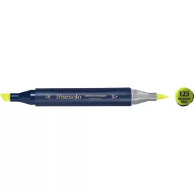   Deli Finenolo 123 - Fluorescent Yellow kétvégű permanent ART marker