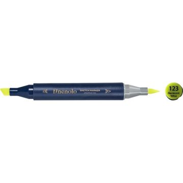   Deli Finenolo 123 - Fluorescent Yellow kétvégű permanent ART marker