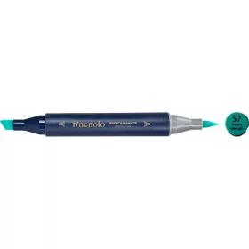   Deli Finenolo 57 - Turquoise Green Light kétvégű permanent ART marker