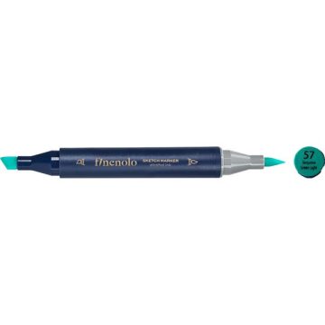   Deli Finenolo 57 - Turquoise Green Light kétvégű permanent ART marker