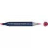 Deli Finenolo 121 - Fluorescent Coral Red kétvégű permanent ART marker