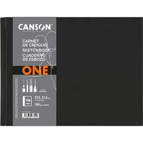   Canson One 27,9x21,6 cm, fekvő, 100 g/m2, ragasztott fehér rajzpapírfüzet
