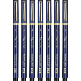 Deli Finenolo 7db/csomag fekete rajzmarker készlet