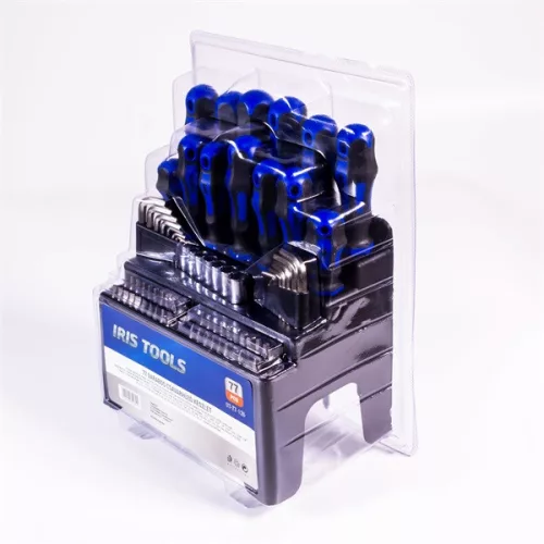 IRIS TOOLS DT-77-126 77 darabos csavarhúzó készlet