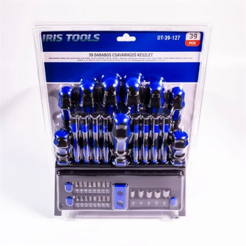 IRIS TOOLS DT-39-127 39 darabos csavarhúzó készlet
