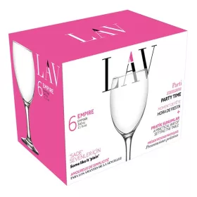   Set de 6 pahare de vin roșu LAV Empire Wine 340ml LV-EMP568F