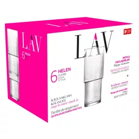   Set de 6 pahare cocktail LAV Helen Long Drink 515ml LV-HLN386F