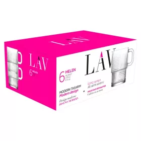 Cană LAV Helen, set de 6 căni, 270 ml, LV-HLN427F