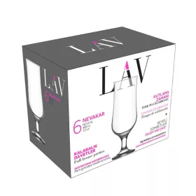 Set de 6 pahare de bere LAV Nevakar Beer 385ml LV-NEV576F