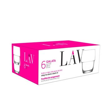   LAV Galata Whisky 285ml whiskys pohár szett 6 darabos LV-GLT339F