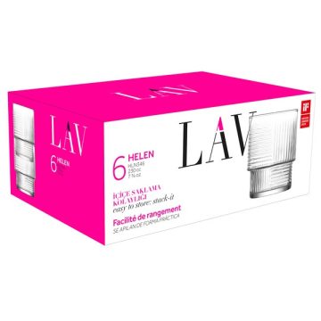   LAV Helen Soft Drink 230ml üdítős pohár szett 6 darabos LV-HLN346F