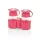 Set de condimente IRIS Daisy Salt&Pepper din sticlă cu suport 2 x 67 ml, verde, fuchsia, portocaliu sau galben lămâie HN-1117