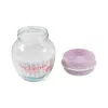 Borcan de condimente din sticlă IRIS Macaron 370ml, verde, fuchsia, portocaliu sau galben lămâie HN-1215