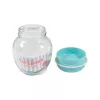 Borcan de condimente din sticlă IRIS Macaron 370ml, verde, fuchsia, portocaliu sau galben lămâie HN-1215