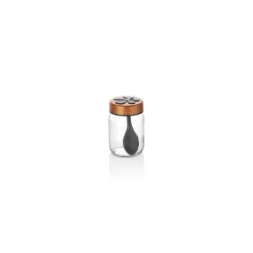  Borcan de condimente din sticlă IRIS Formo 190ml, negru sau alb HN-1223