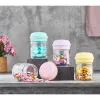 Borcan de condimente din sticlă IRIS Macaron 212ml, roz, verde mentă, galben sau violet HN-1363