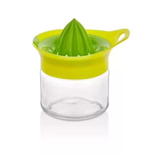 Storcător de lămâi IRIS cu recipient 300ml, verde, portocaliu sau galben lămâie HN-1901