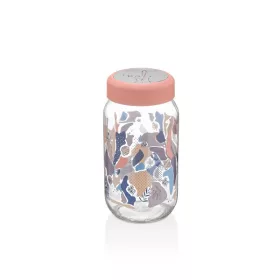   Borcan de condimente din sticlă IRIS Valletta 1.000 ml, roz sau albastru HN-1447