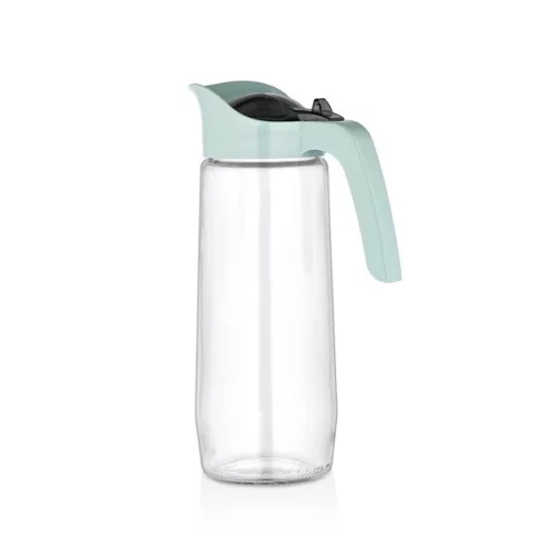 Cană de sticlă IRIS Santiago 1.500ml, verde, antracit, albastru sau bordo HN-1790