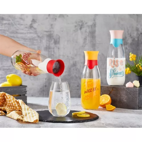 Sticlă IRIS Rio 1.000ml, culoare roșie, roz sau portocalie HN-1740