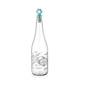   Sticlă IRIS Retro 1.000ml, culoare albă sau neagră HN-1745
