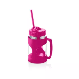   Pahar de sticlă IRIS Sarajevo Hobby 370ml, verde, fuchsia, portocaliu sau galben lămâie HN-1755