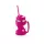 Pahar de sticlă IRIS Sarajevo Hobby 370ml, verde, fuchsia, portocaliu sau galben lămâie HN-1755