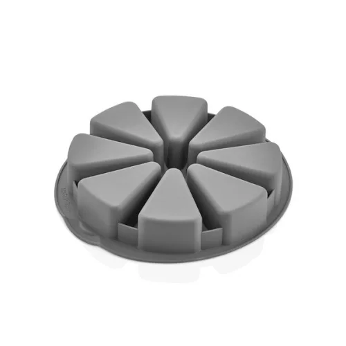 Tavă de copt IRIS din silicon pentru 8 felii, gri, neagră sau roșie SL-3202