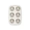 Tavă de copt pentru brioșe din silicon IRIS MIX pentru 6 bucăți, culoare gri, neagră sau roșie SL-3207