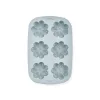 Tavă de copt pentru brioșe din silicon IRIS MIX pentru 6 bucăți, culoare gri, neagră sau roșie SL-3207