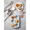 Tavă de copt pentru brioșe din silicon IRIS MIX pentru 6 bucăți, culoare gri, neagră sau roșie SL-3207