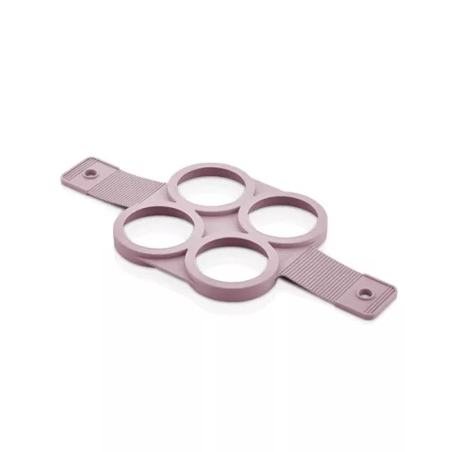 Formă de copt clătite și ouă din silicon IRIS pentru 4 bucăți, culoare gri, neagră sau roșie SL-3211