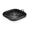 TOO összecsukható négyzetes szilikon forma forrólevegős sütőhöz (air fryer) 21cm*21cm, szürke, fekete vagy piros SL-3251