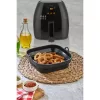 TOO összecsukható négyzetes szilikon forma forrólevegős sütőhöz (air fryer) 21cm*21cm, szürke, fekete vagy piros SL-3251