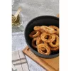 Skladacia okrúhla silikónová forma TOO do fritézy, priemer 21 cm, sivá, čierna alebo červená SL-3252