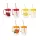Cană IRIS cu model de pai 660ml, model lămâie, căpșuni sau portocală 111765-000