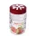 Borcan de condimente din sticlă IRIS cu model pătrat 1,350 ml, roșu, violet sau verde 135902-000