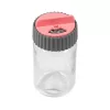 Shaker de condimente din sticlă IRIS cu capac disc 105ml, roz, violet sau portocaliu 121072-580