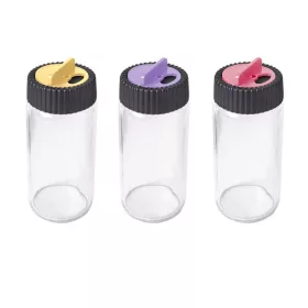   Shaker de condimente din sticlă IRIS cu capac disc 244ml, roz, violet sau portocaliu 131077-580