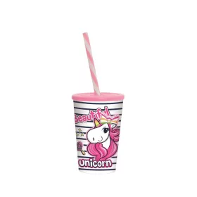 Pahar IRIS Unicorn cu pai 340ml 161914-003P