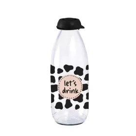 Sticlă IRIS Lets Drink 1.000 ml, buline negre