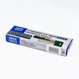   IRIS TOOLS DT-12-101 12 darabos 1/4" rövid dugókulcs készlet