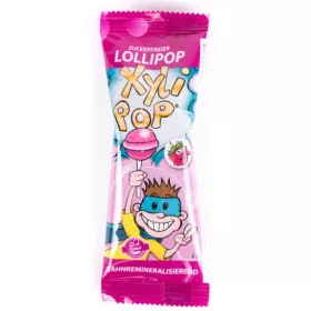 Zuckerfreier Lutscher, Erdbeergeschmack, 6 g Xylipop
