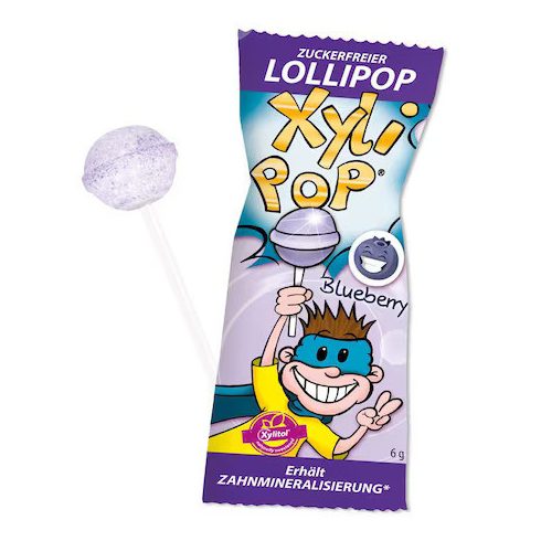 Cukormentes nyalóka, áfonya ízű 6g Xylipop