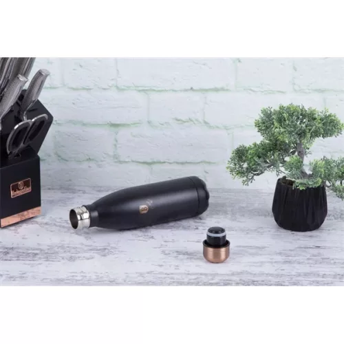 Termos Berlinger Haus BH/6400A 0,5L, negru-auriu roz, în formă de sticlă
