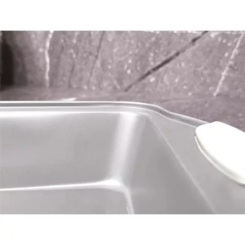 Berlinger Haus BH/7649 gri satinat, tavă de copt dreptunghiulară adâncă, 40 cm, cu mâner din silicon