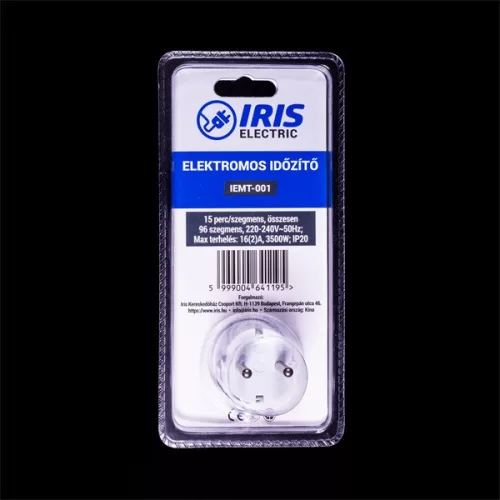 IRIS Electric IEMT-001 Wandmontierter elektromechanischer Timer IP20
