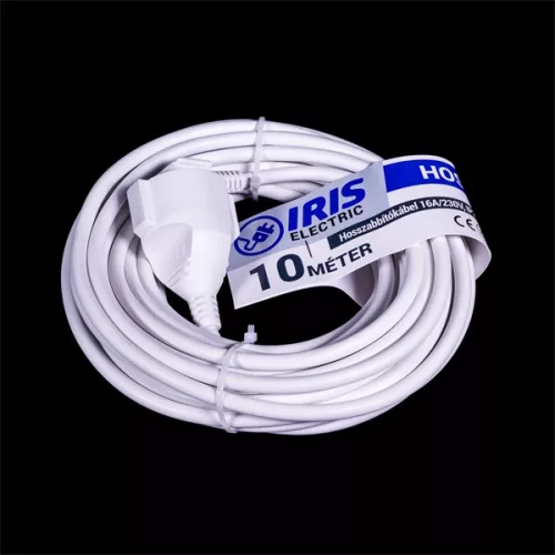 Predlžovací kábel IRIS Electric IEEC-10M-16A/230V 10 metrov 16A/230V, IP20, biely