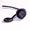 IRIS Electric IEEC-20M-16A/250V Außenverlängerungskabel, 20 Meter, 16 A/250 V, H05RR-F, IP44, schwarz