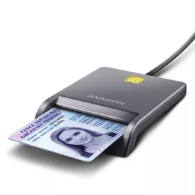   Kompaktná stolová čítačka inteligentných/identifikačných kariet Axagon CRE-SM3T s USB-A pripojením